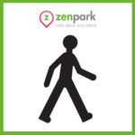 Panneau piéton zenpark